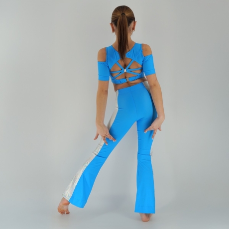 Strój taneczny BLUE SHINE